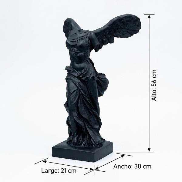 Escultura Victoria Alada Negra - Imagen 2