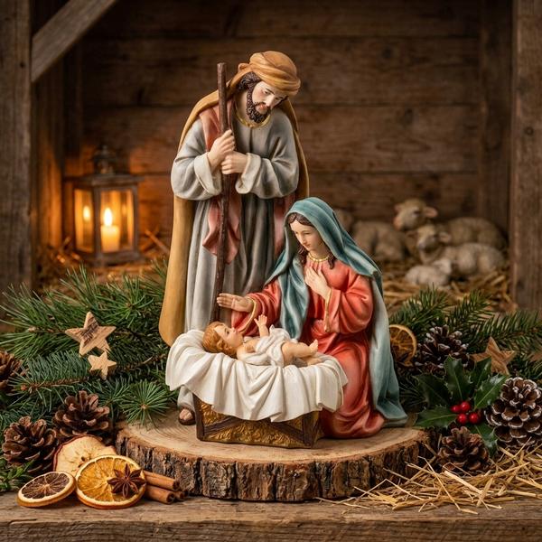 Nacimiento Navideño Sagrada Familia Clásica