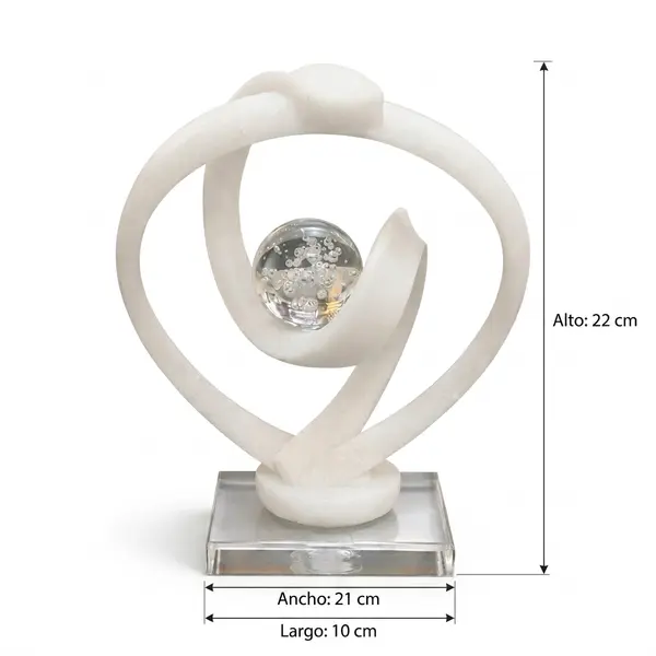 Escultura Abstracta Infinito Mármol - Vista secundaria