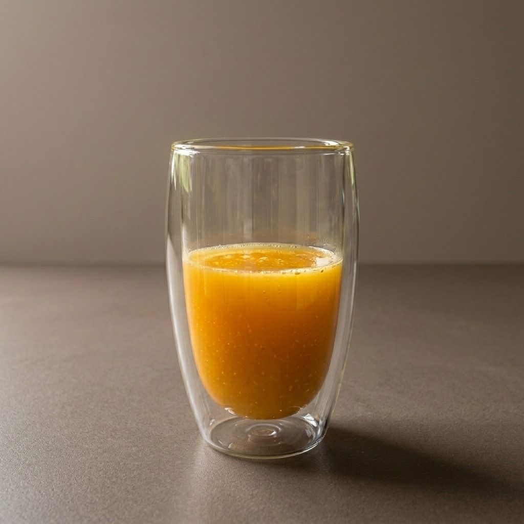 Vaso Premium de Vidrio Doble Pared Aislante 450 ml Diseño Elegante y Moderno