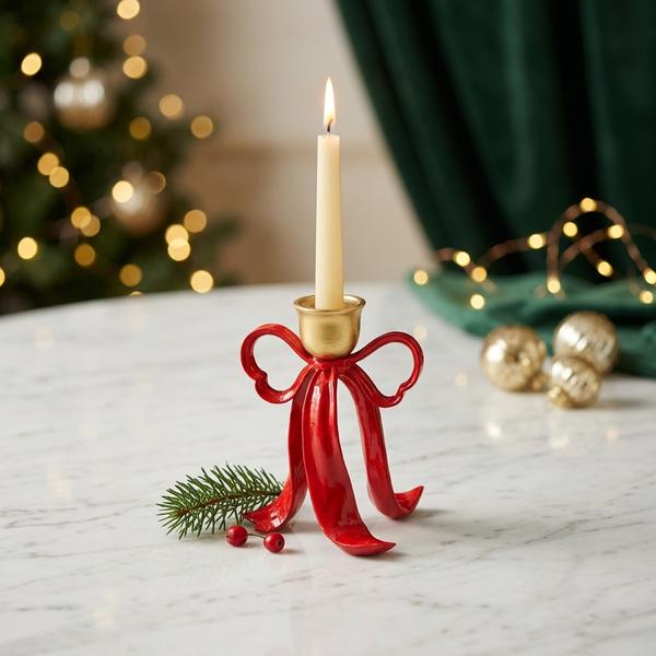 Portavelas Navideño Elegance Rubí