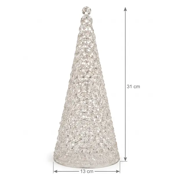 Set de Árboles Decorativos Cristal Brillante - Vista secundaria