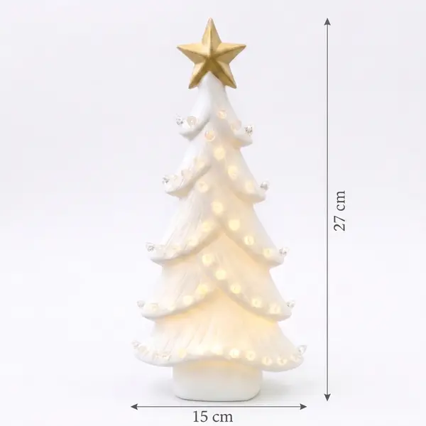 Árbol Decorativo Luminoso Estrella Dorada Alto  - Vista secundaria
