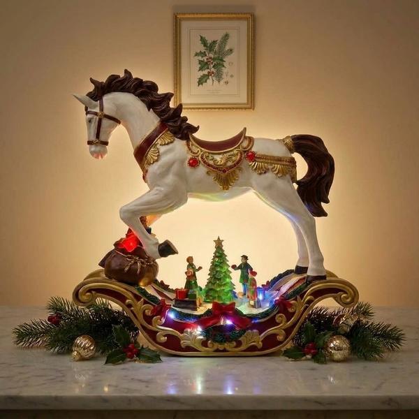 Caballo Navideño Real Majestuoso