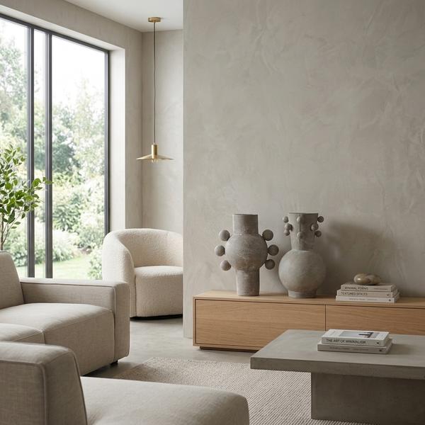 Jarrón  gris textura porosa pequeño en ceramica - Imagen 5