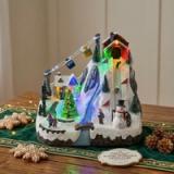 Pueblo Navideño Nevado con Teleférico - vista 1