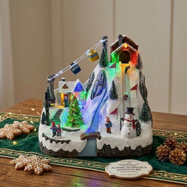 Pueblo Navideño Nevado con Teleférico
