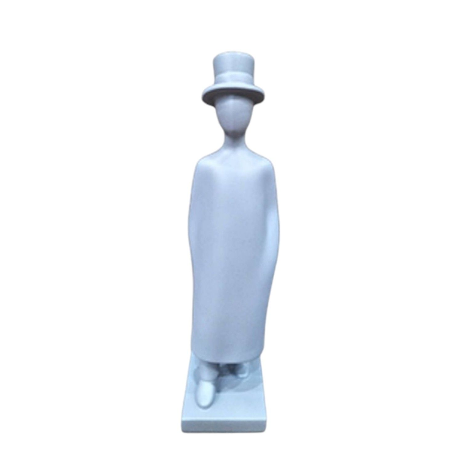 Escultura hombre en resina blanco