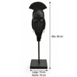Escultura Rostro Étnico Negro Grande - vista 2
