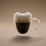 Pocillo Térmico de Vidrio Doble Capa Transparente para Café y Capuchino - vista 1