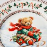 Plato Decorativo Navideño Osito Invernal - vista 3
