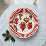 Plato Decorativo Navideño Esferas Clásicas - vista 1