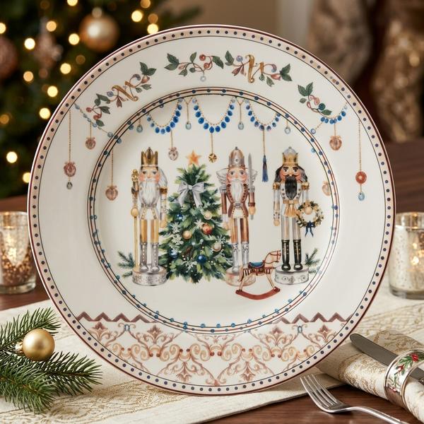 Plato Decorativo Navideño Cascanueces