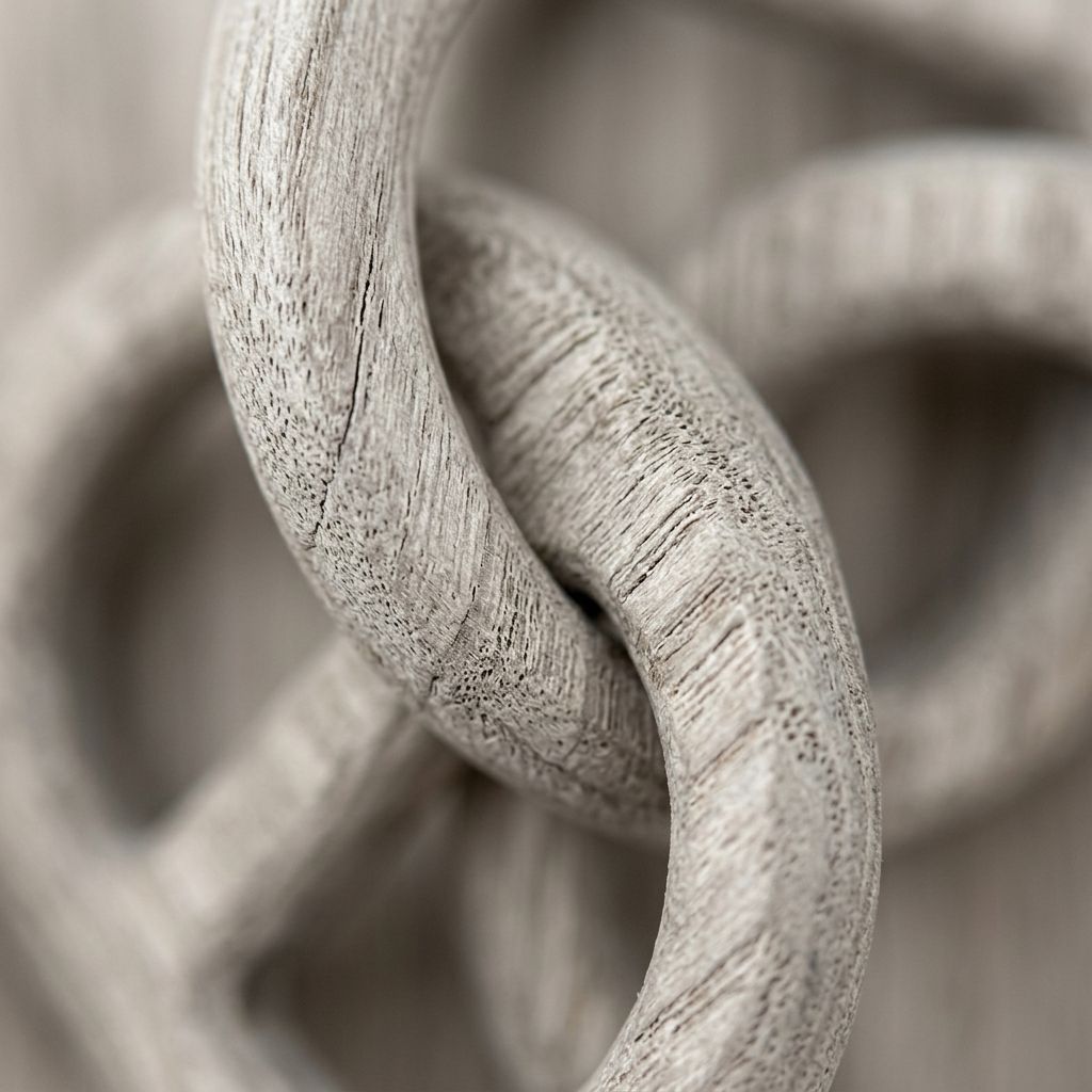 Eslabón en madera nude - Imagen 4