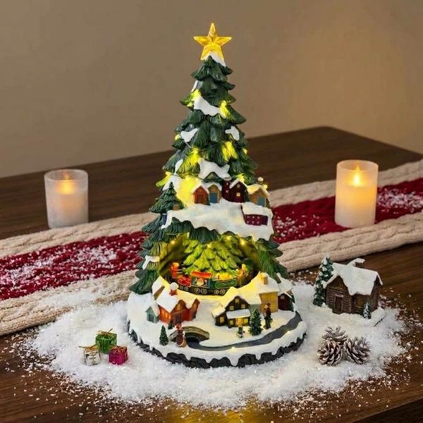 Árbol Navideño Pueblo Invernal Luminoso