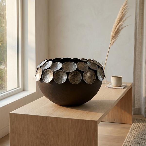 Jarrón Decorativo Ébano Imperial Bajo - Imagen 1