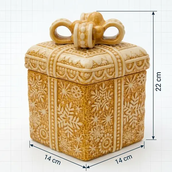 Caja Decorativa Dulce Navidad Alto - Vista secundaria