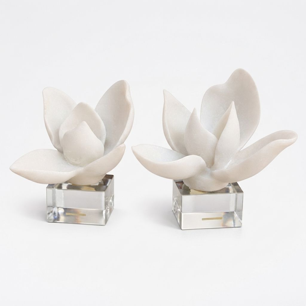 Escultura Decorativa Flor de Loto Bajo - Imagen 4