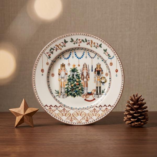 Plato Decorativo Navideño Cascanueces