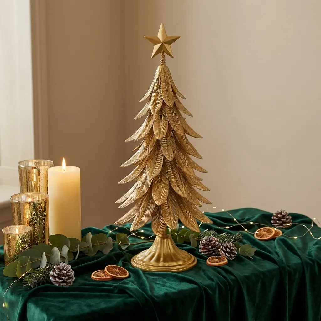 Árbol Decorativo Dorado Estrella Imperial