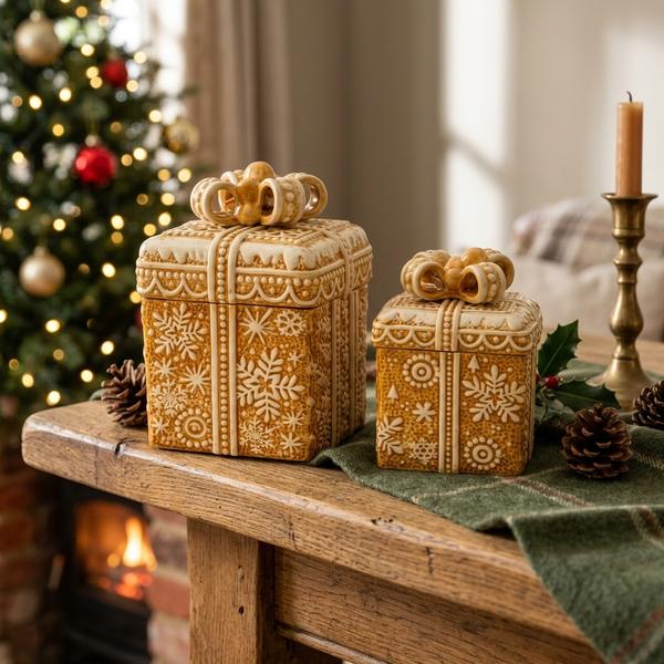 Caja Decorativa Dulce Navidad Baja