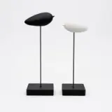 Set Esculturas Ave Minimalista Blanco & Negro - vista 2