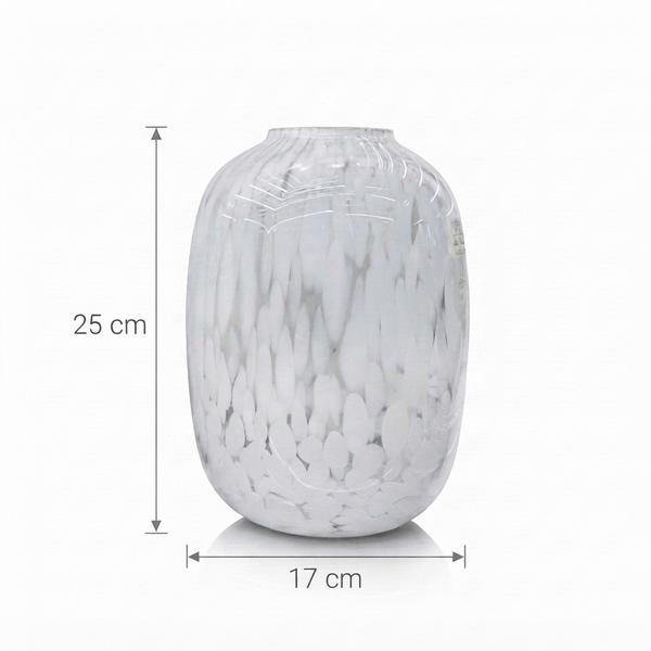 Jarrón Escultórico Perla Marble Bajo - Vista secundaria