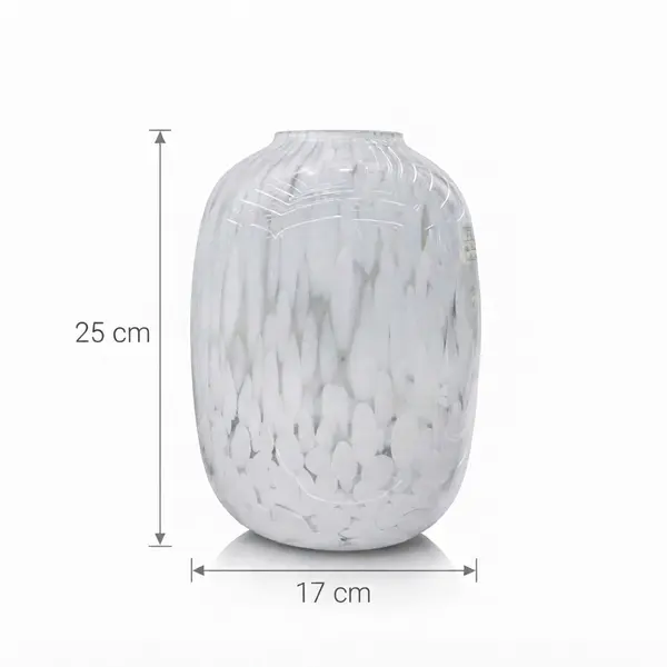 Jarrón Escultórico Perla Marble Bajo - Vista secundaria
