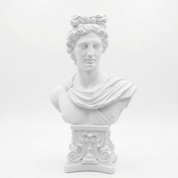 Escultura Apolo Clásico Marfil - Imagen 4