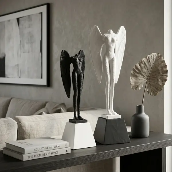 Escultura Ángel Éter Blanco