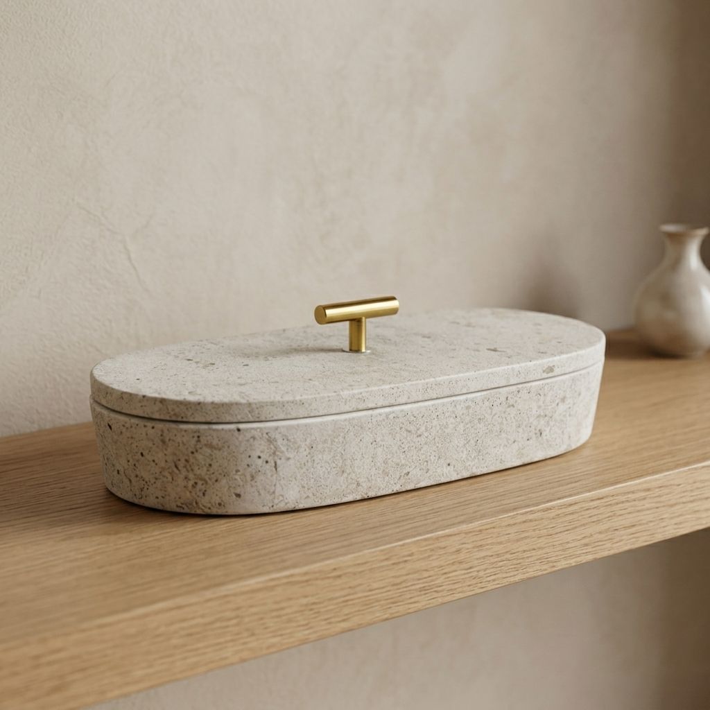 Acento Decorativo Travertino - Imagen 1