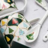 Set Navideño de Tazas Árboles Festivos - vista 3