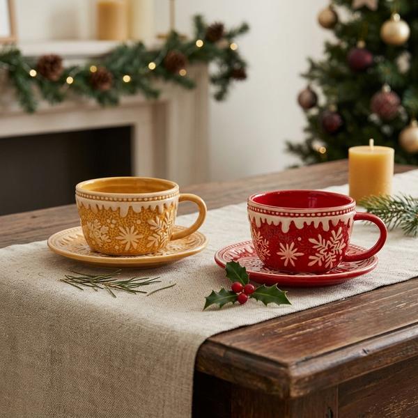 Taza Dulce Navidad Amarilla