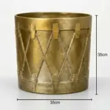 Tambor Decorativo Dorado Imperial medio - vista 2