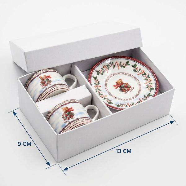 Set Navideño Tazas y Plato Osito Invernal - Vista secundaria