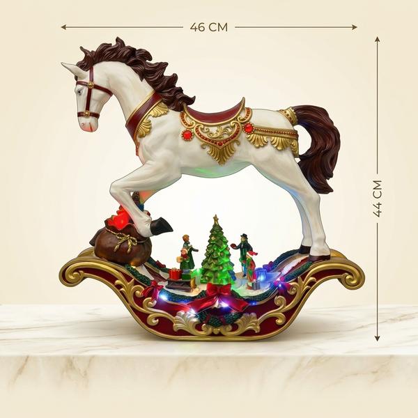 Caballo Navideño Real Majestuoso - Vista secundaria