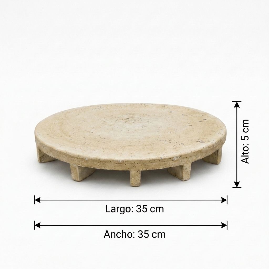 Base Decorativa Petra Arena Grande - Imagen 2