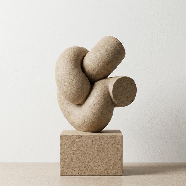 Escultura Abstracta Orgánica Arena - Imagen 1