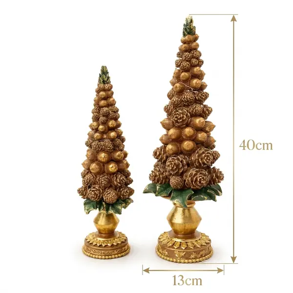 Set Árbol Decorativo Dorado Bosque Imperial - Vista secundaria