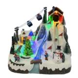 Pueblo Navideño Nevado con Teleférico - vista 4
