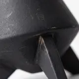 Jarrón grande negro en ceramica tallado - vista 3