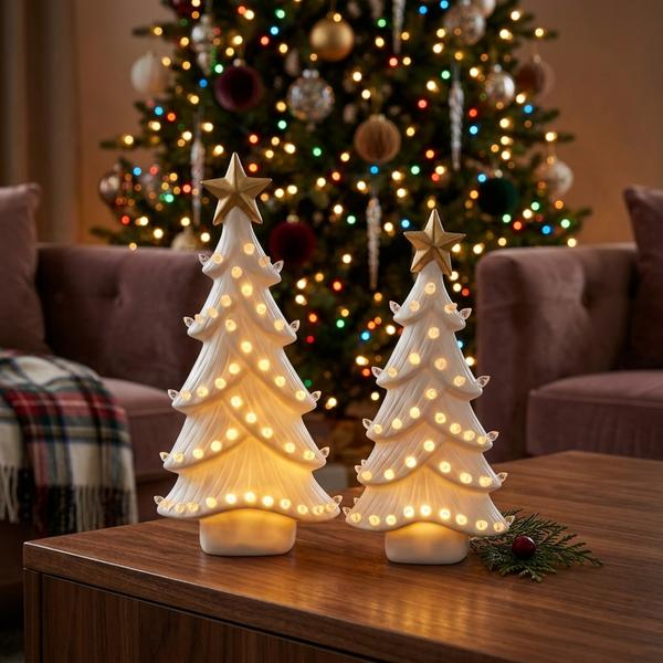 Árbol Decorativo Luminoso Estrella Dorada Bajo - Imagen 1