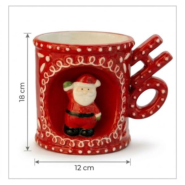 Mug Santa Joy Rojo  - Vista secundaria