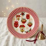 Plato Decorativo Navideño Esferas Festivas - vista 1