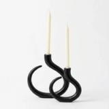 Set x2 de Candelabros en acero negro - vista 2