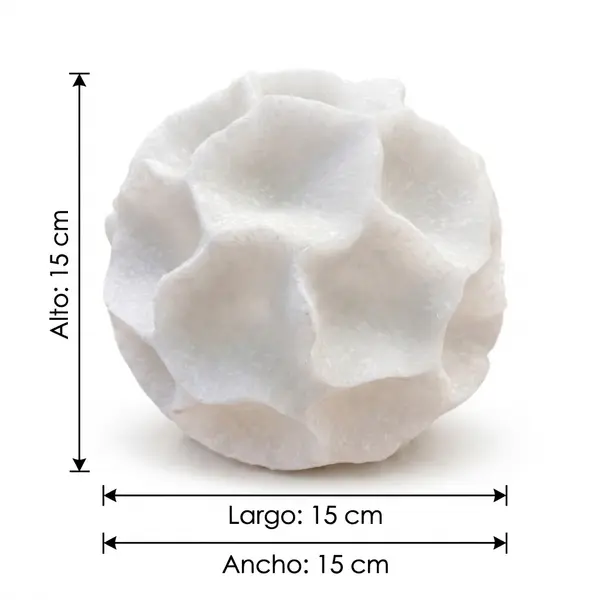 Esfera Orgánica Coral Blanco - Vista secundaria