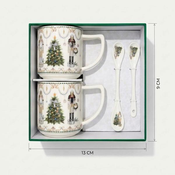 Set Navideño de Tazas y Cucharas Cascanueces - Vista secundaria