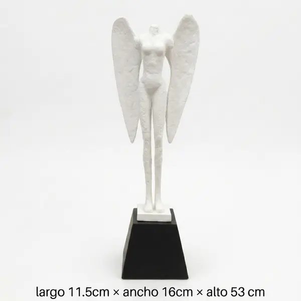Escultura Ángel Éter Blanco - Vista secundaria