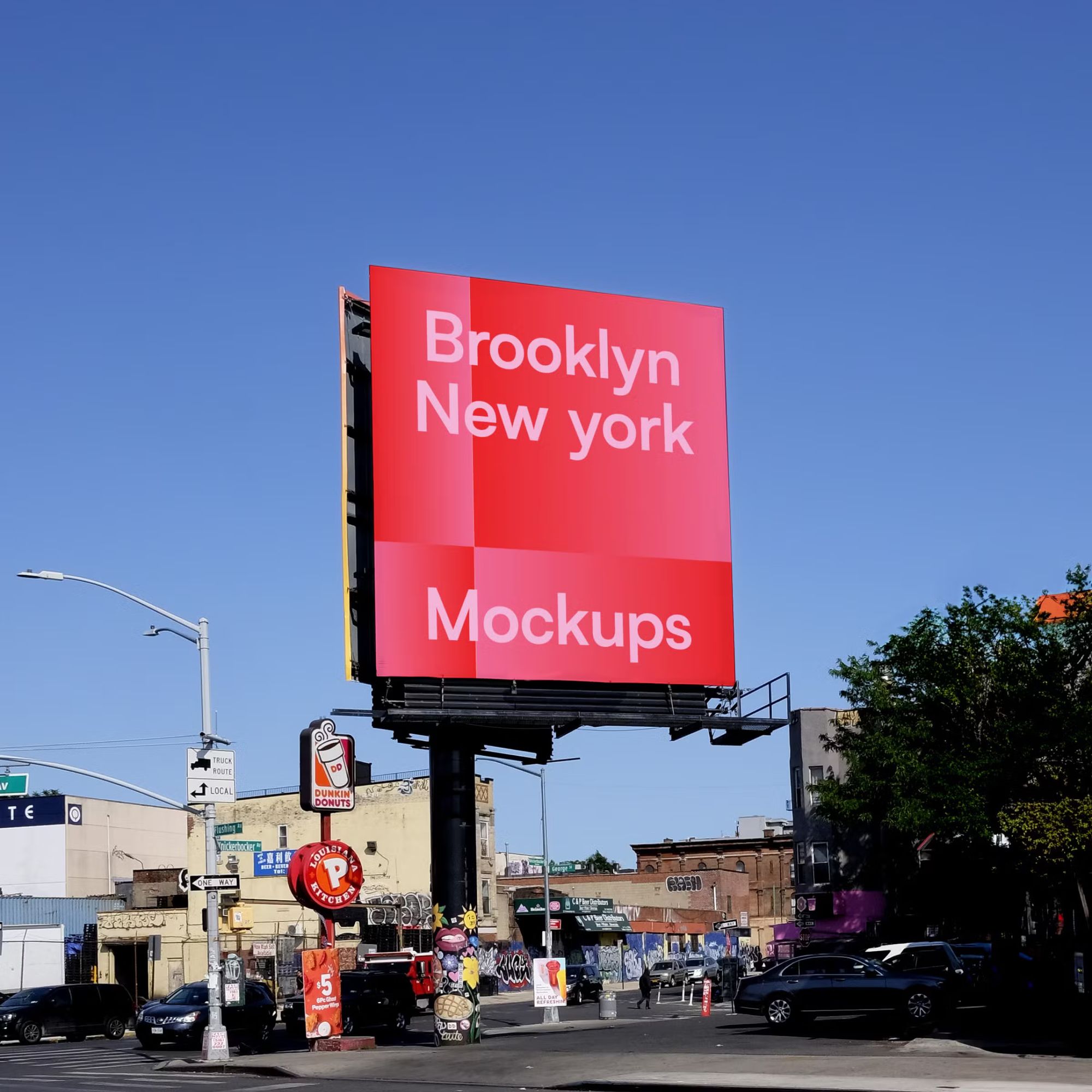 Brooklyn, NY Billboard Mockup