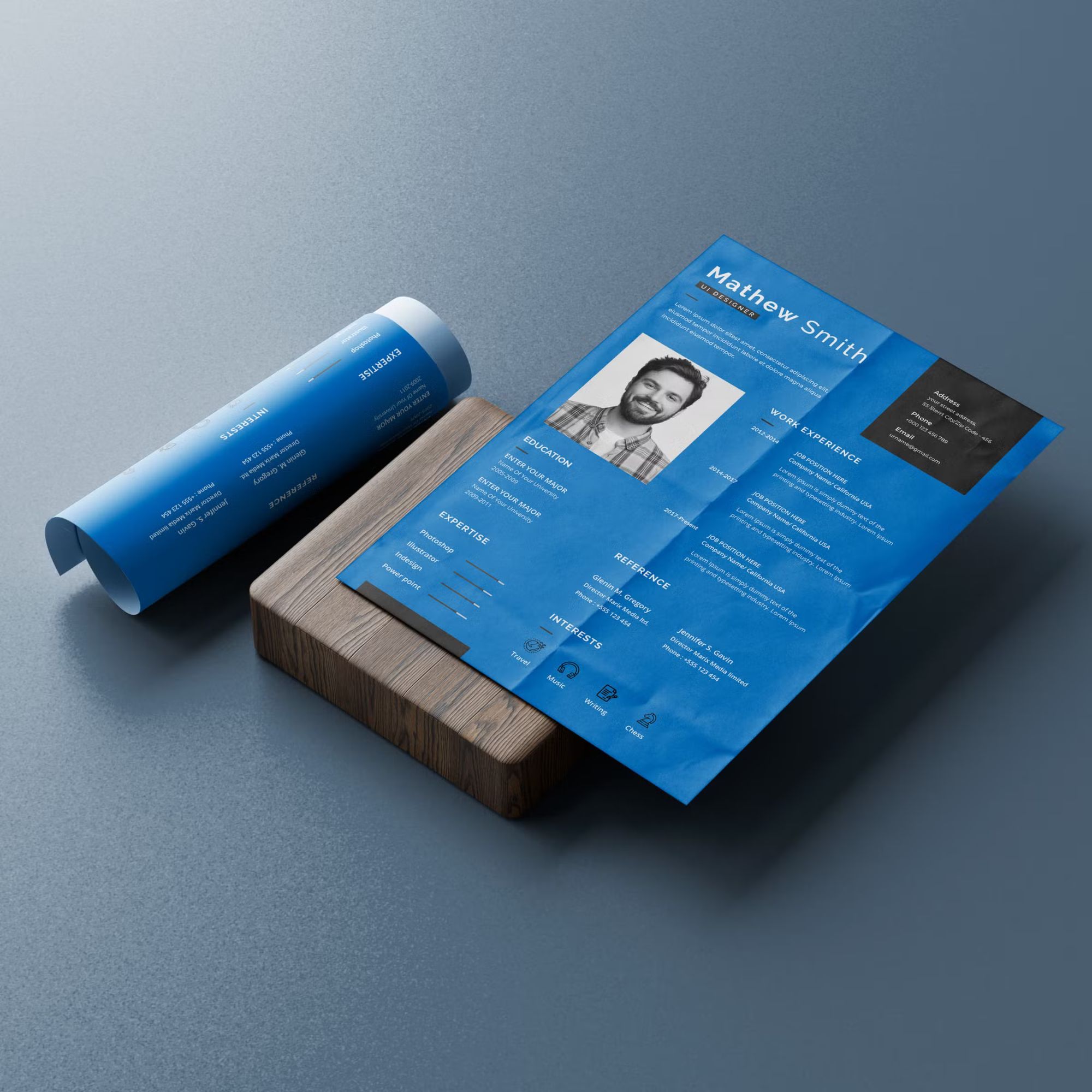A4 Resume Mockup 5